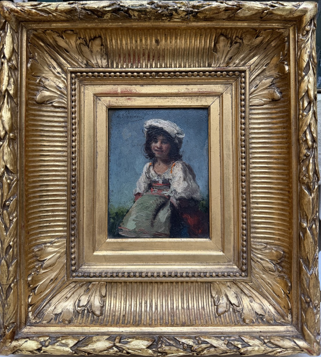 Edouard Brandon (1831-1897) - Jeune italienne, 1873