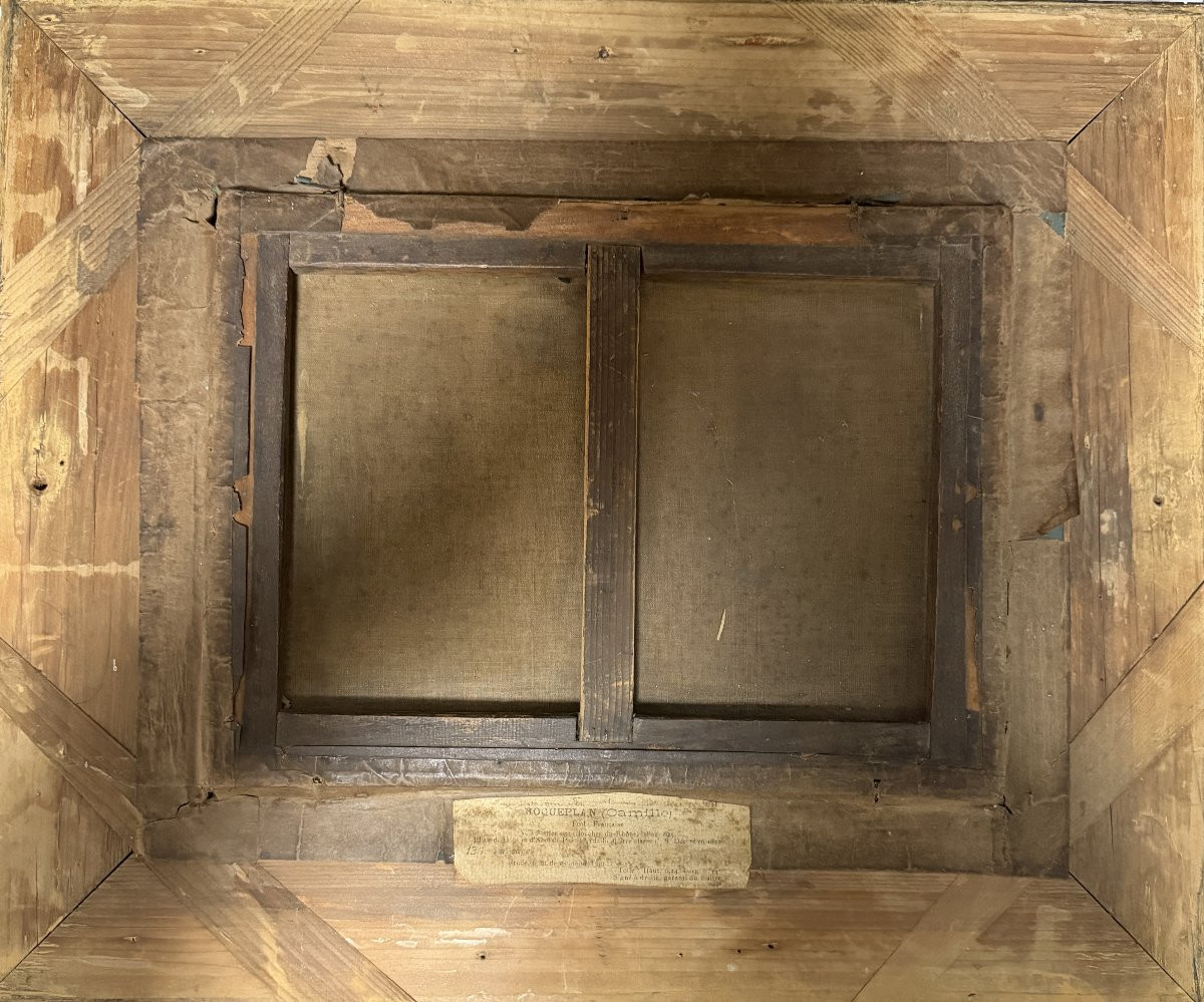 Camille Roqueplan (1803-1855) - Etude, foret de Fontainebleau - Huile sur papier-photo-4