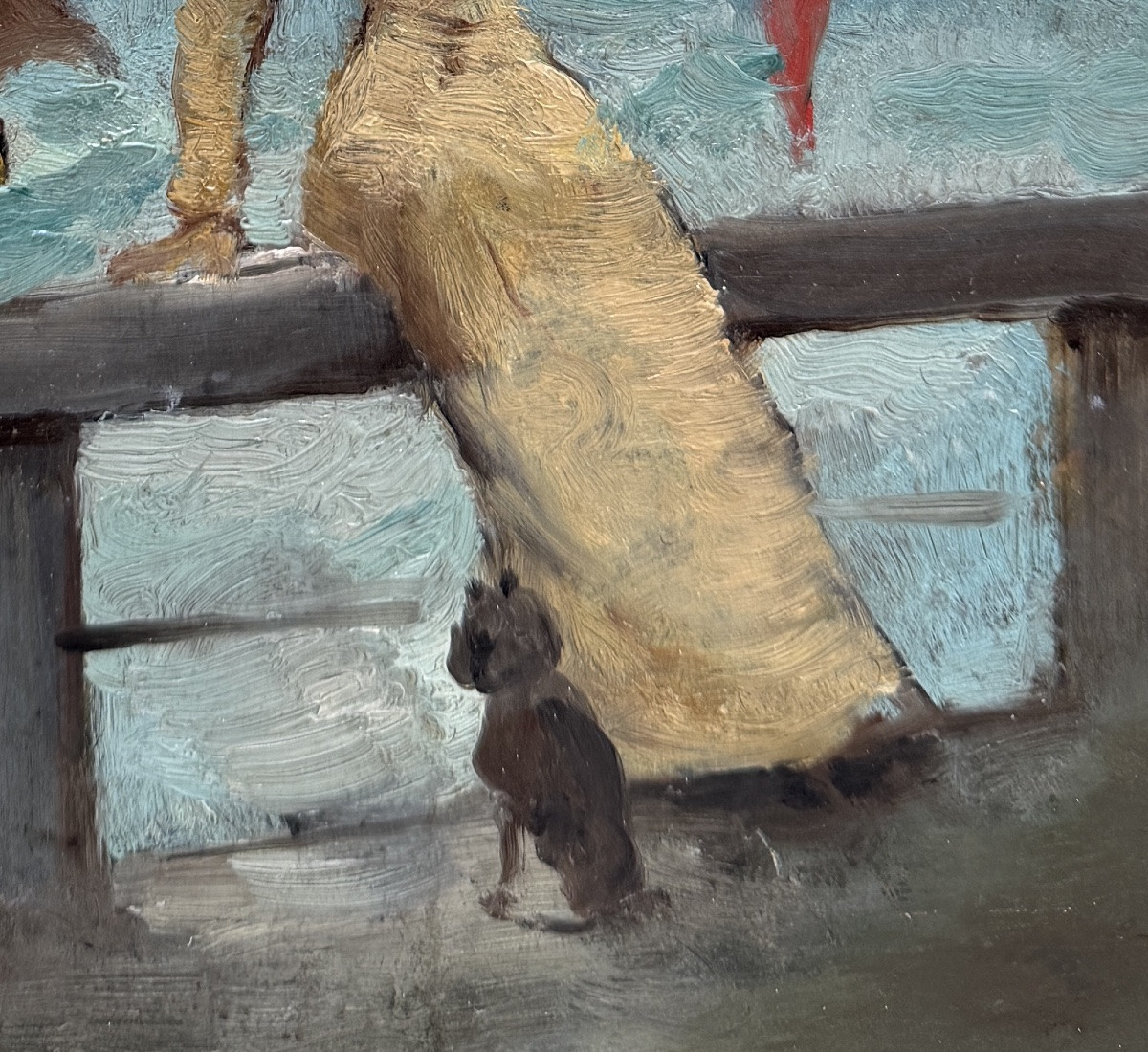 Alfred Stevens (1823-1906) Attributed To - Elegant Woman With Parasol, Circa 1870-photo-3