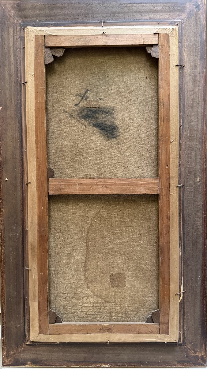 Frans Lauwers (1854-1931) - Elegant Woman With A Greyhound, Circa 1900-photo-2