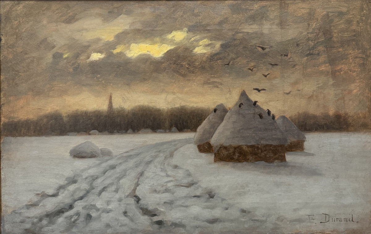 Edouard Victor Durand (active In The 19th Century) - The Flight Of The Crows, Circa 1890