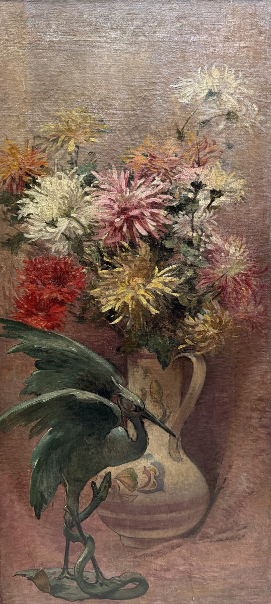 Maurice Bompard (1857-1936) Attributed To - Still Life With Heron, Circa 1900