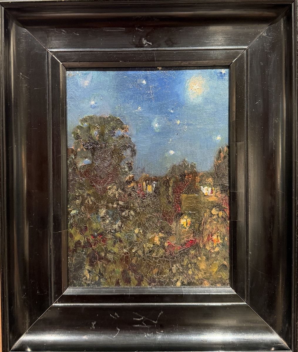 Early 20th Century English School - Summer's Night, 1912 Monogrammed