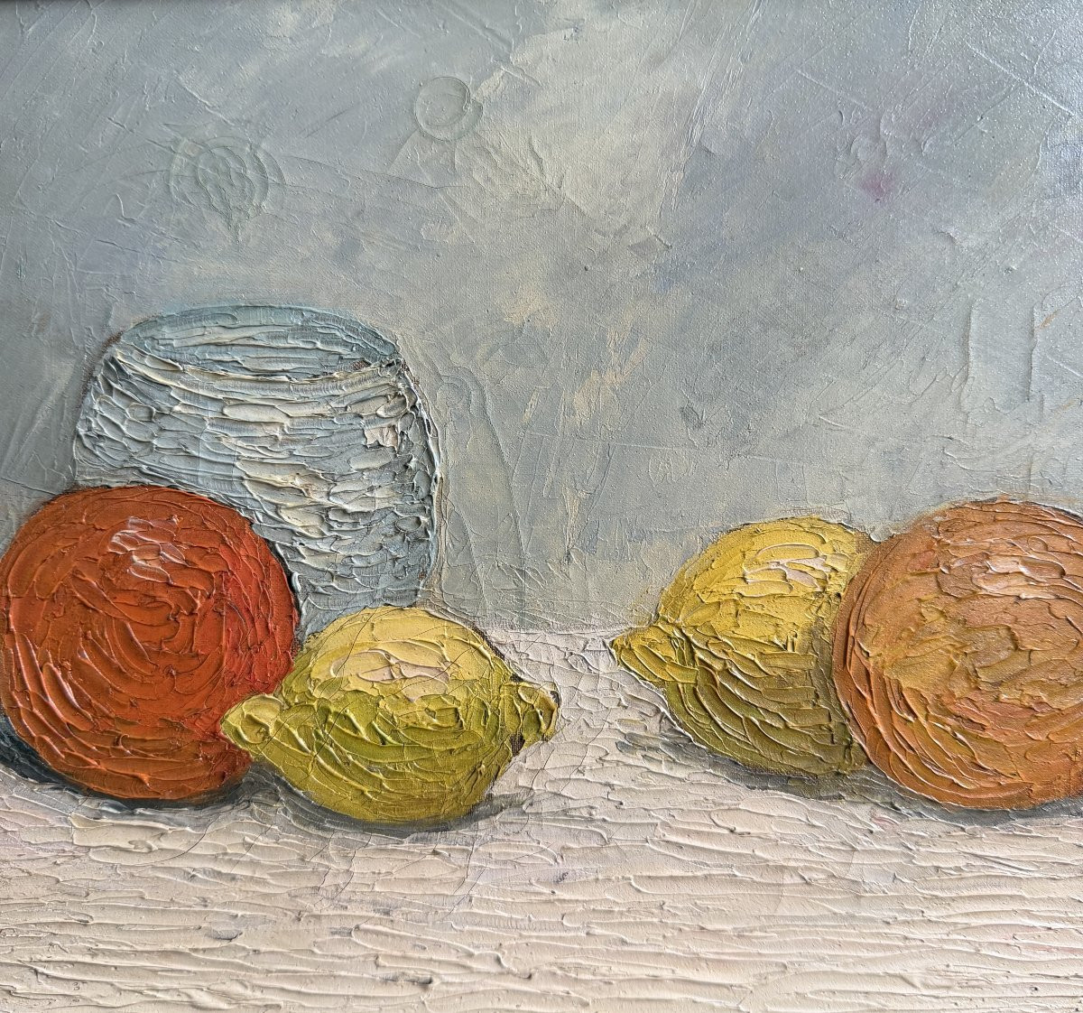 French Impressionist School - Still Life With Oranges And Lemons - Hr , Circa 1910-photo-3