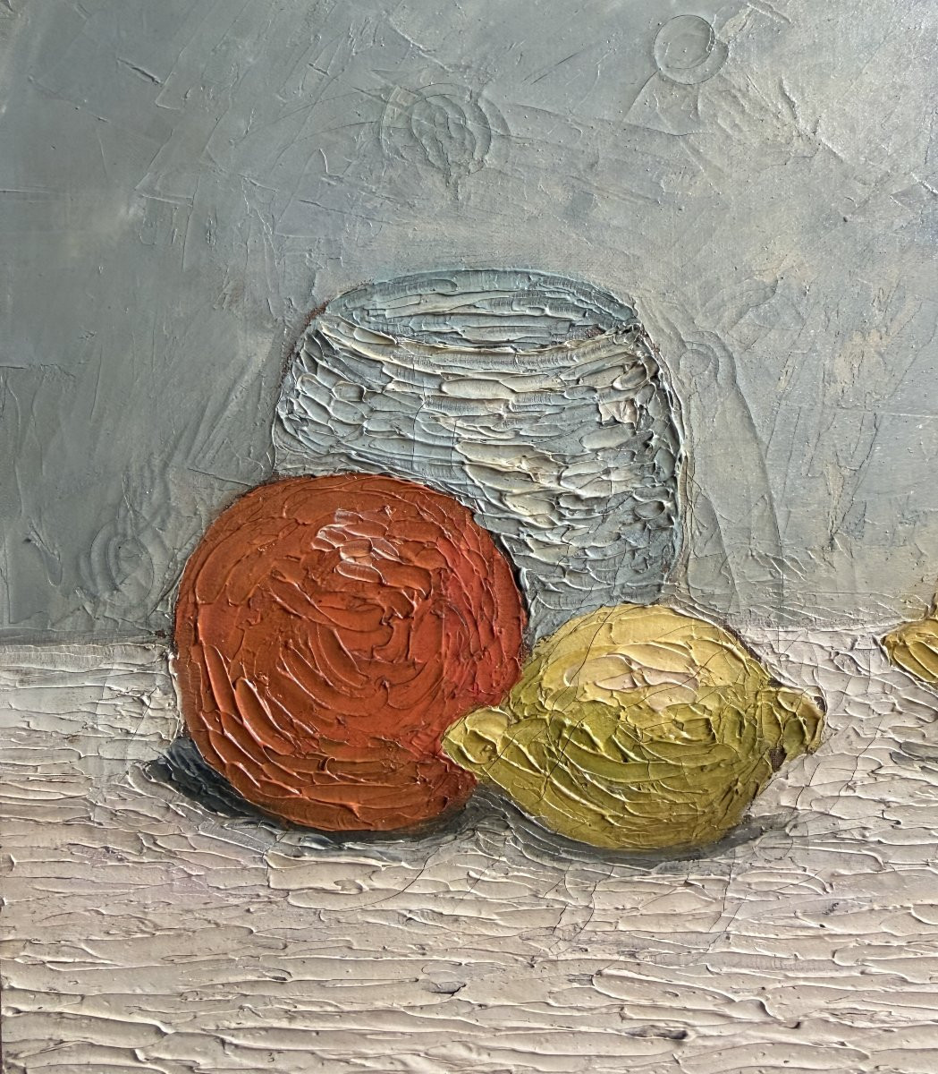 French Impressionist School - Still Life With Oranges And Lemons - Hr , Circa 1910-photo-4