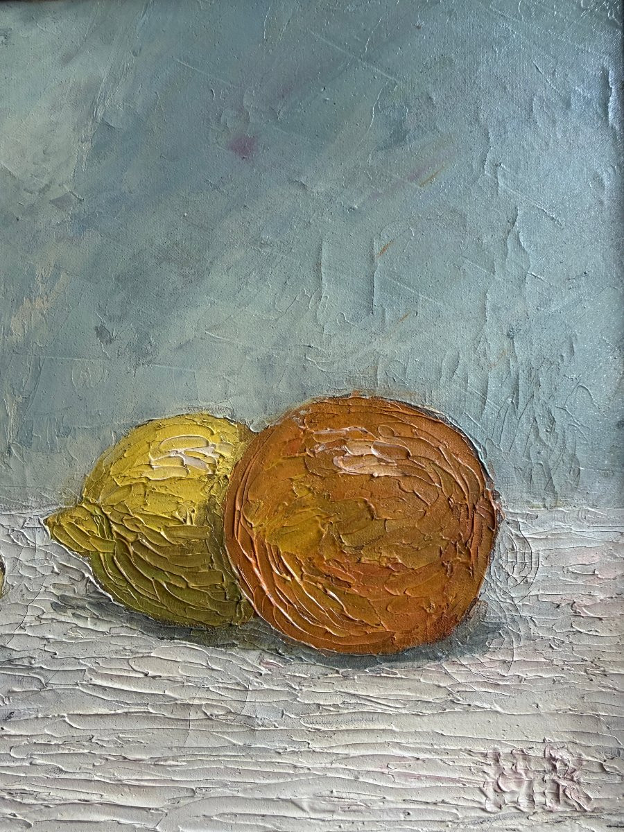 French Impressionist School - Still Life With Oranges And Lemons - Hr , Circa 1910-photo-1