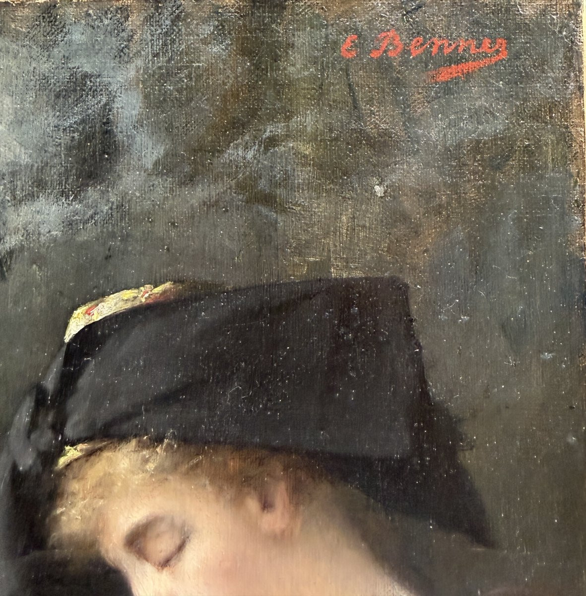 Emmanuel Benner (1836-1896) - Dreaming Of Alsace, Circa 1895-photo-4