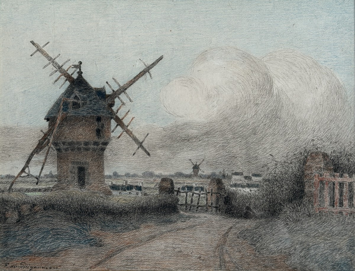 Ferdinand Loyen du Puigaudeau (1864-1930) - Les moulins de Guérande