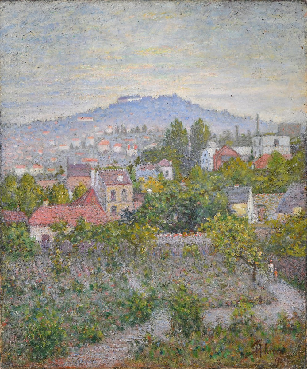 Honoré Auclair Gleizes (1855-1920) - Mont Valérien As Seen From Courbevoie, 1901
