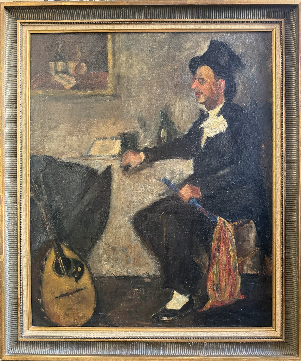 Ecole française du début du XXème siècle - Le magicien, circa 1910