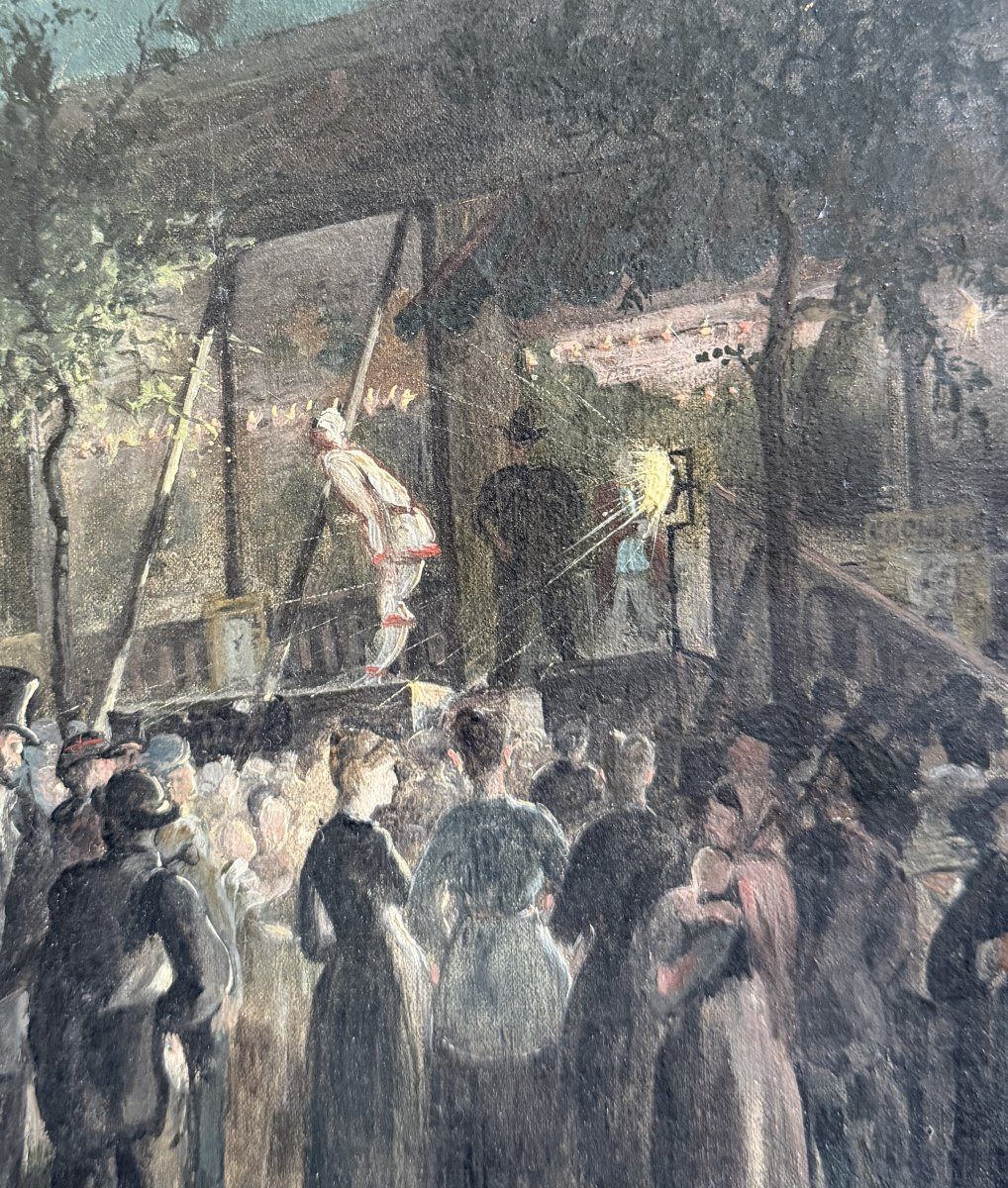 Ecole Française Impressionniste - Paris, Denfert Rochereau, The Lion Of Belfort Festival, 1885-photo-4