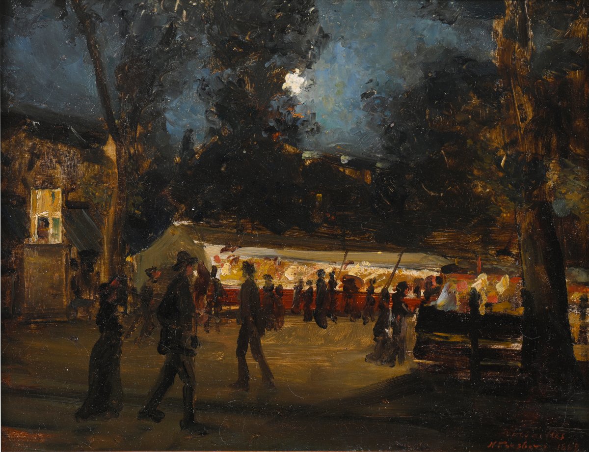 Nils Forsberg (riseberga, Sweden, 1842 - Helsingborg, 1934) Kermesse à Versailles, 1882