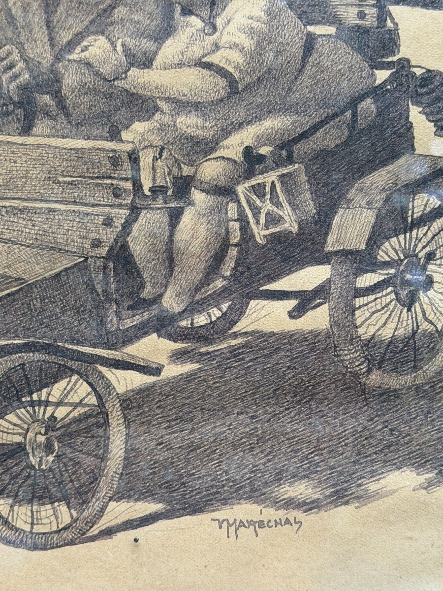 V. Marechal (XIX-XX) - En route pour Nice, circa 1910-photo-3