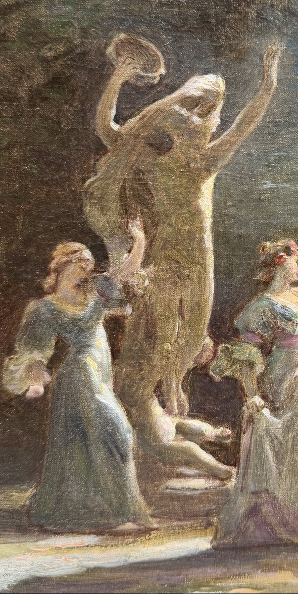 Jules Cheret (1836–1932) — Painting *the Spirit Of Dance*, A Tribute To Carpeaux -photo-1