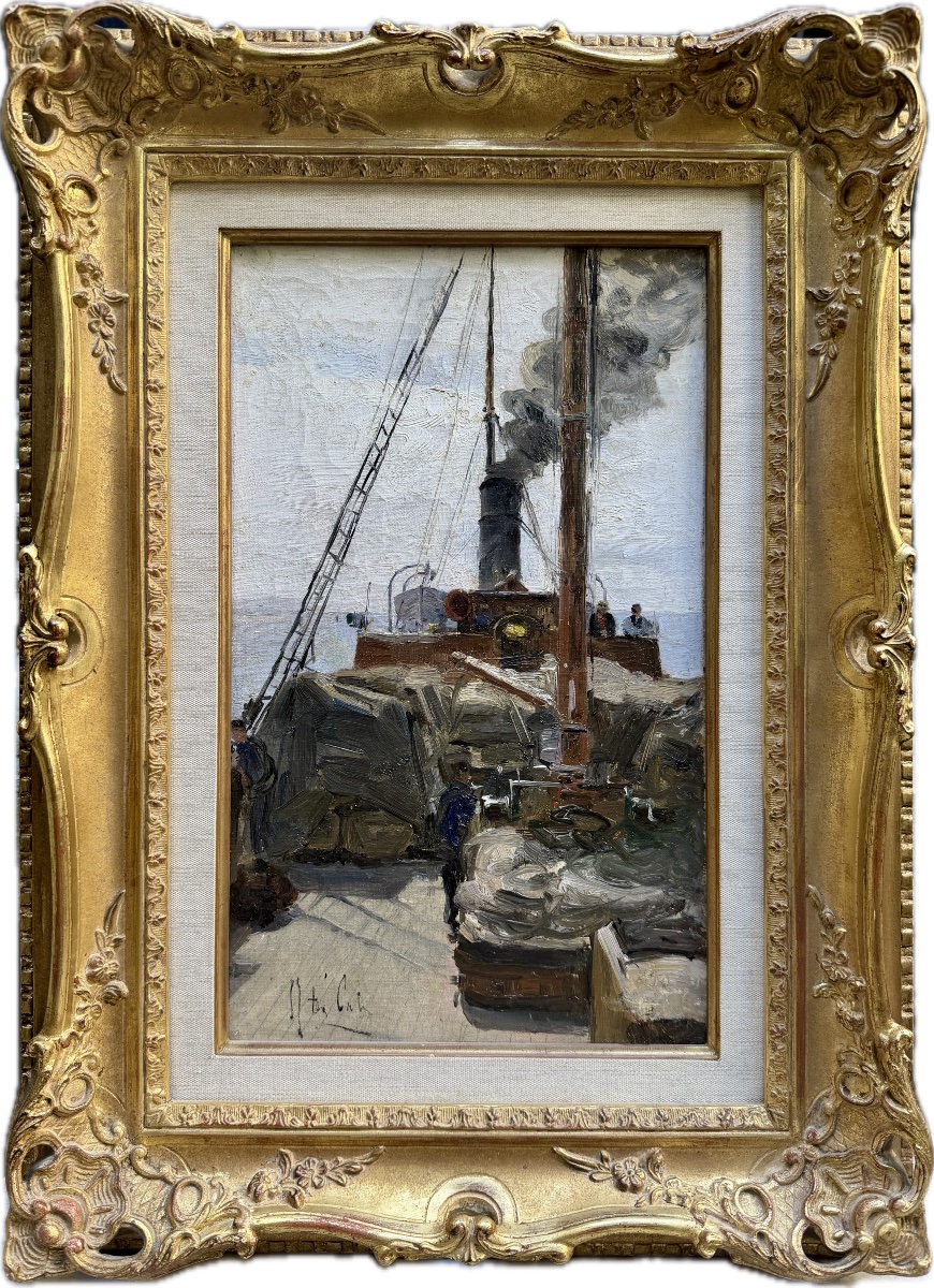 Siebe Johannes Ten Cate (1858–1908) On The Steamboat, Circa 1880-photo-2