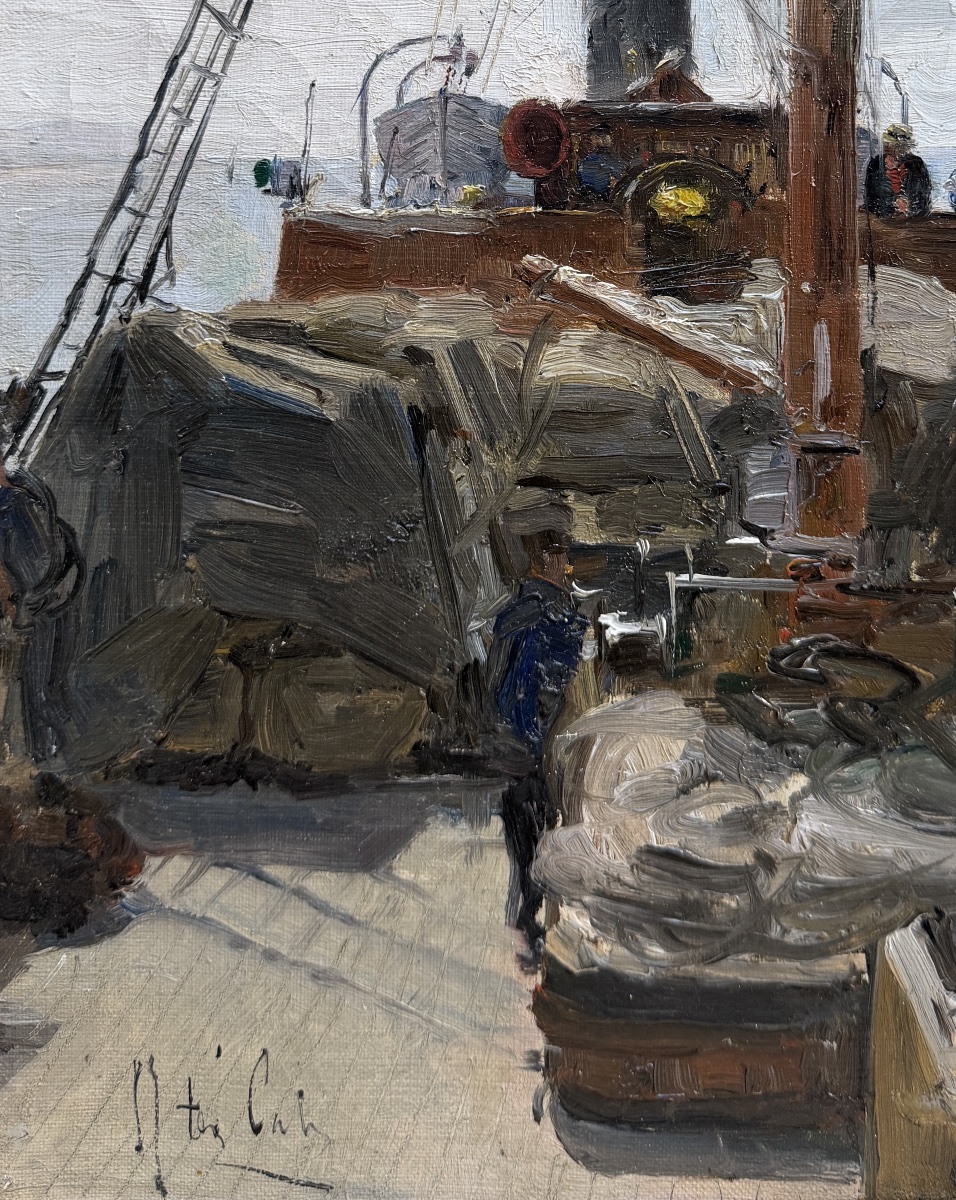 Siebe Johannes Ten Cate (1858–1908) On The Steamboat, Circa 1880-photo-1