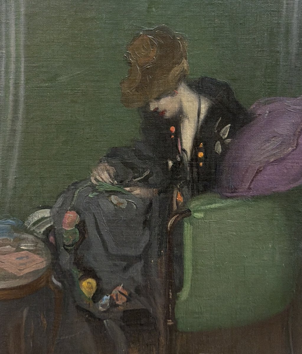 Ernest Tower Rosen (1877–1926) - artiste américain - L'heure douce, circa 1910 tableau-photo-3