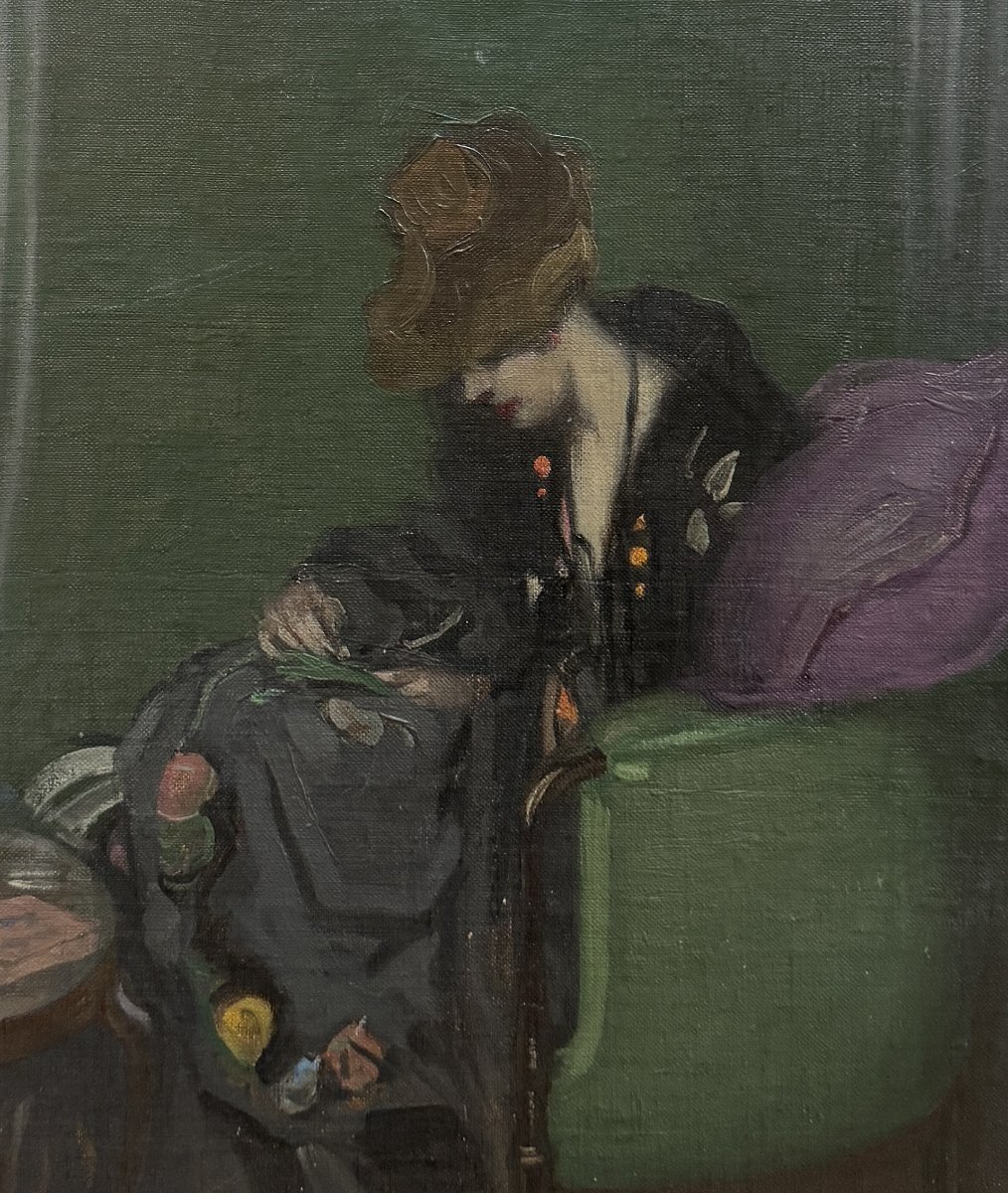 Ernest Tower Rosen (1877–1926) - artiste américain - L'heure douce, circa 1910 tableau-photo-4