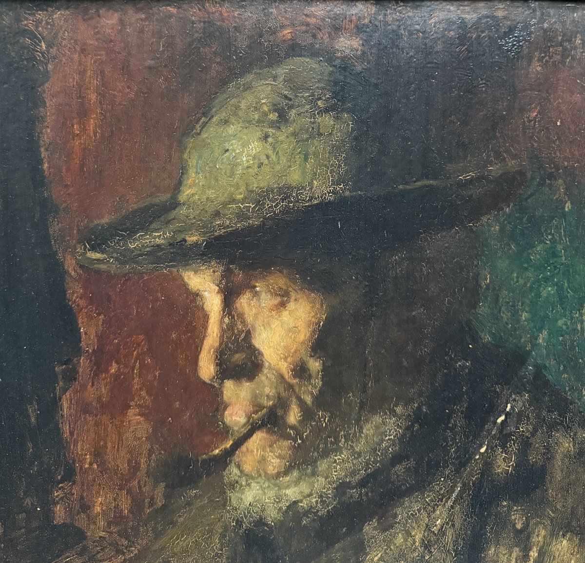 Louis-marie Désiré-lucas (1869–1949) — Brittany, The Fisherman, Portrait, Circa 1900-photo-3