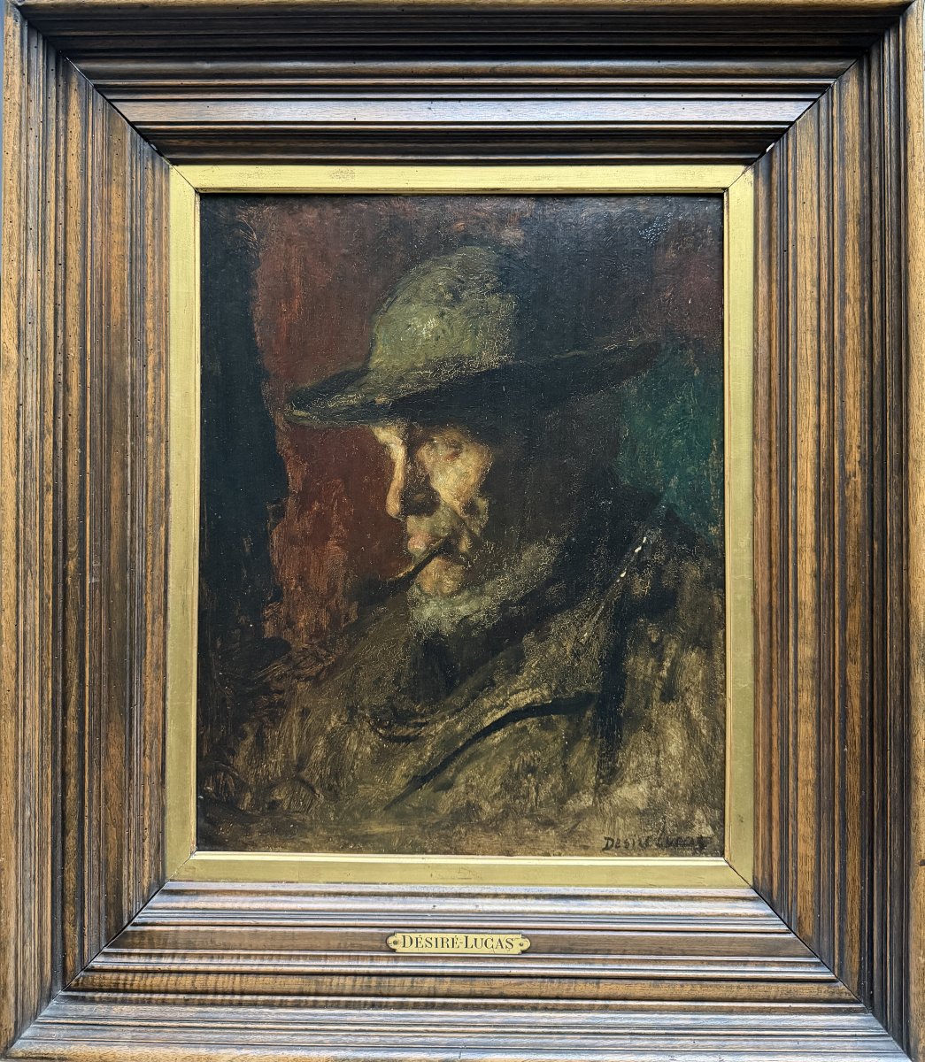 Louis-marie Désiré-lucas (1869–1949) — Brittany, The Fisherman, Portrait, Circa 1900