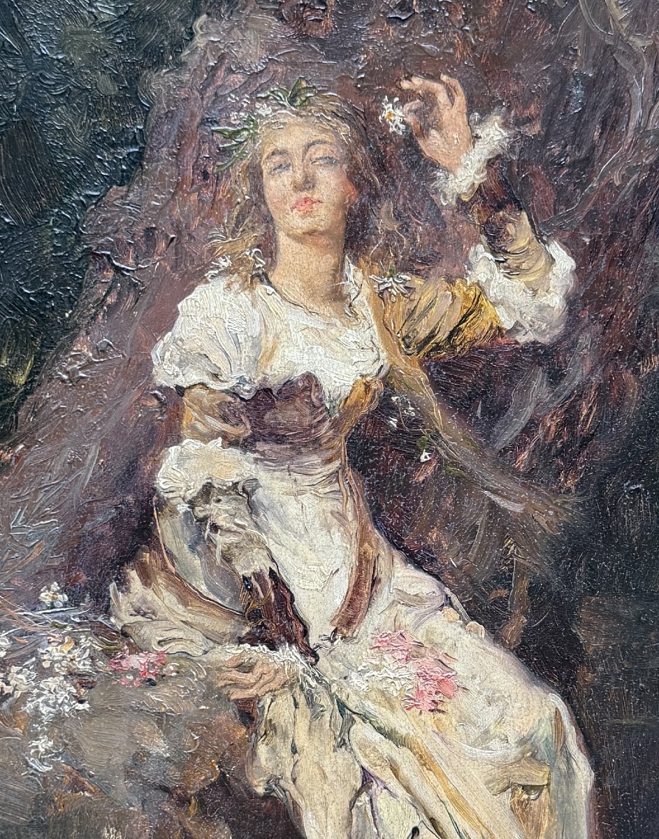 Emilio Poy Dalmau (1876-1933) - tableau Ophélie, Madrid 1901-photo-3