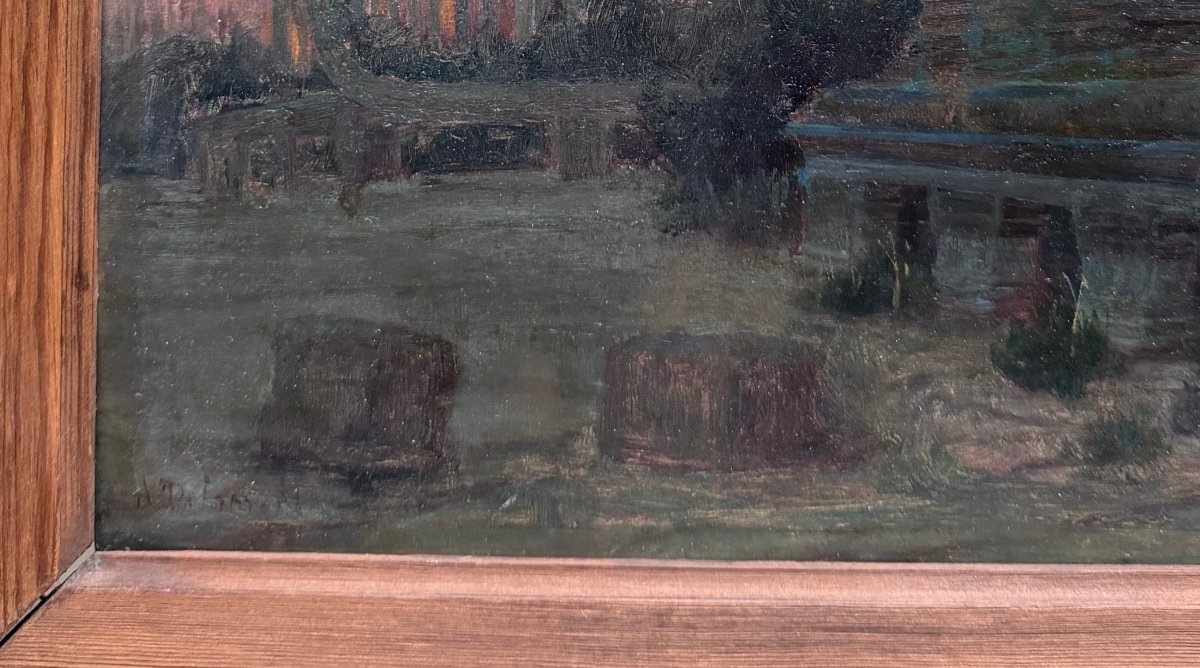 André Delacroix (1878-1934) - Angkor Vat - Cambodge voyage tableau, 1916-photo-4