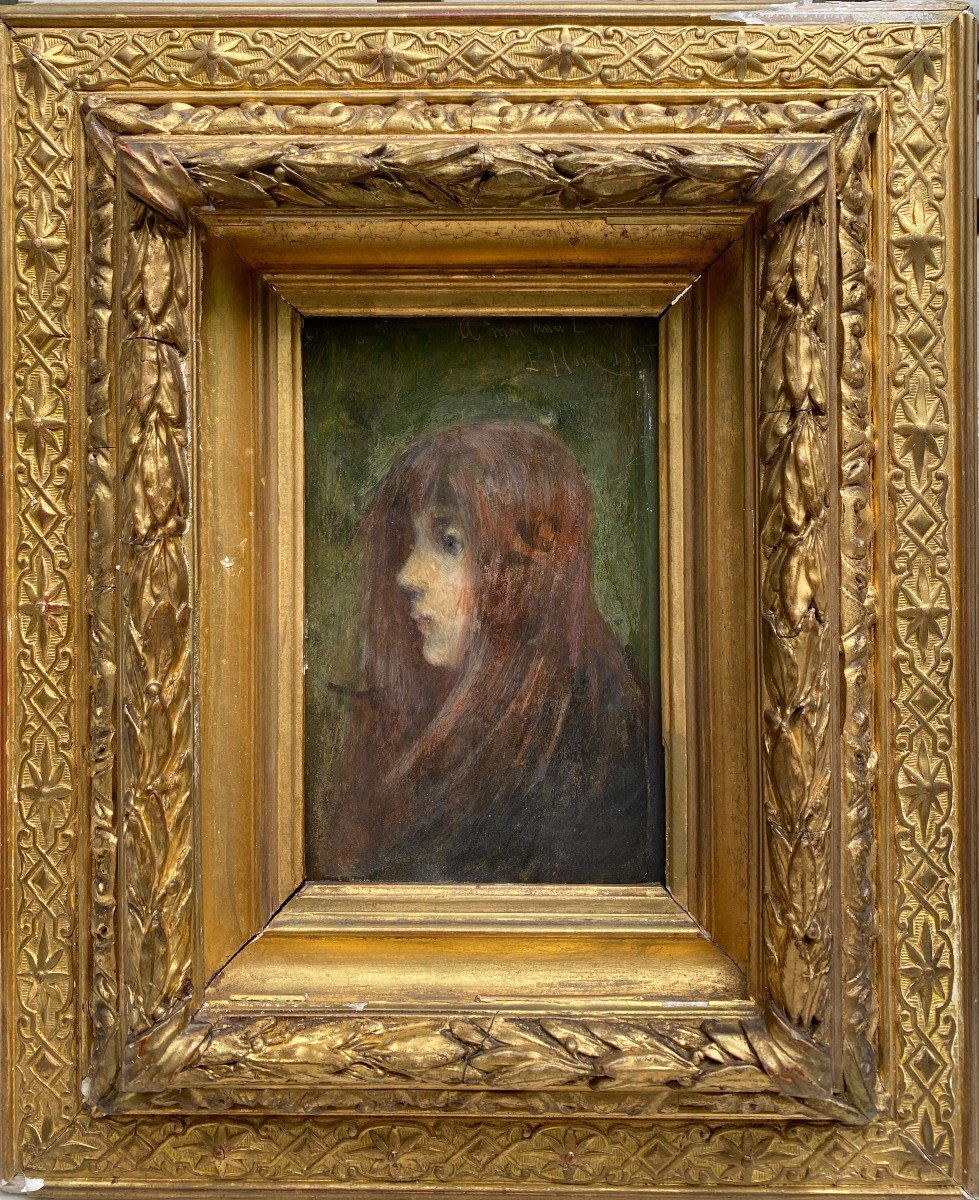 Ernest Robert Noir (1864-1931) - Fillette, 1885