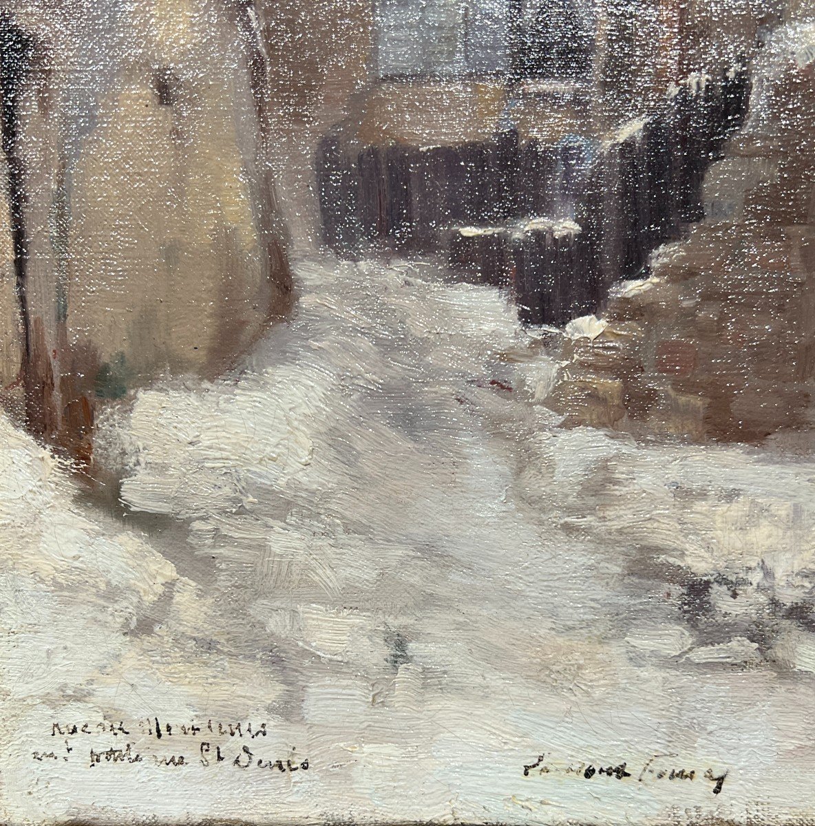 Georges-emile Lambert-fouras (xix-xx) Montmartre, The Street Of Mont Cenis, 1872-photo-2