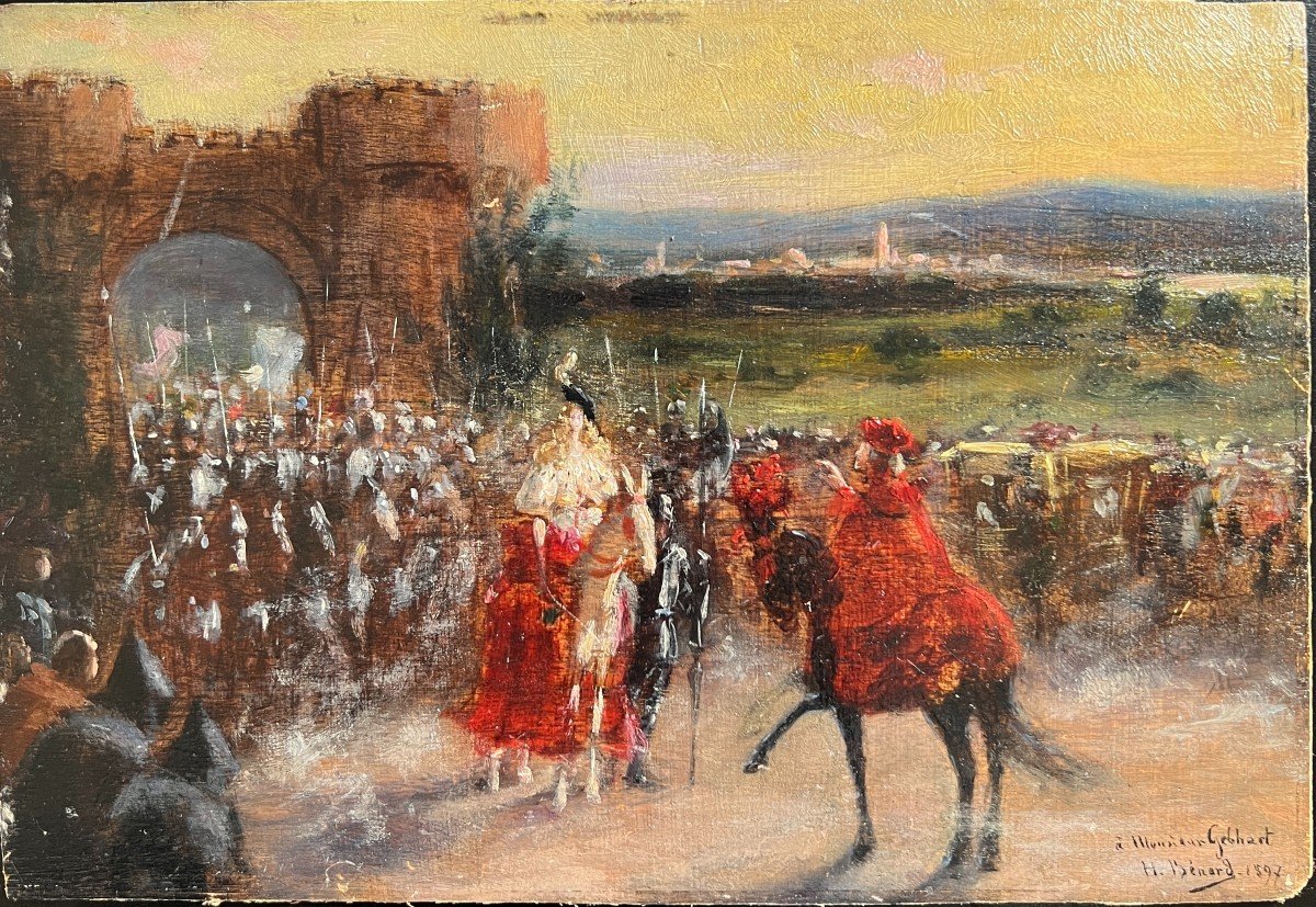 Henri Bénard (1860-1927) - Medieval Scene, 1897