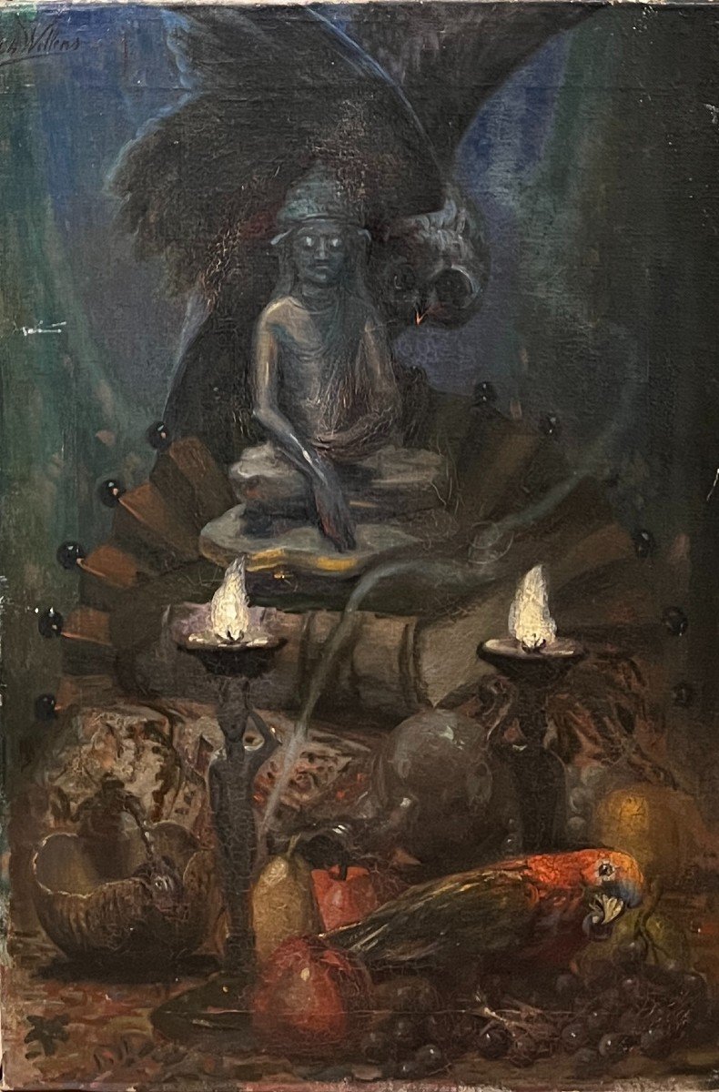 Charles Wellens (1889-1958) - Nature Morte ésotérique, Circa 1920