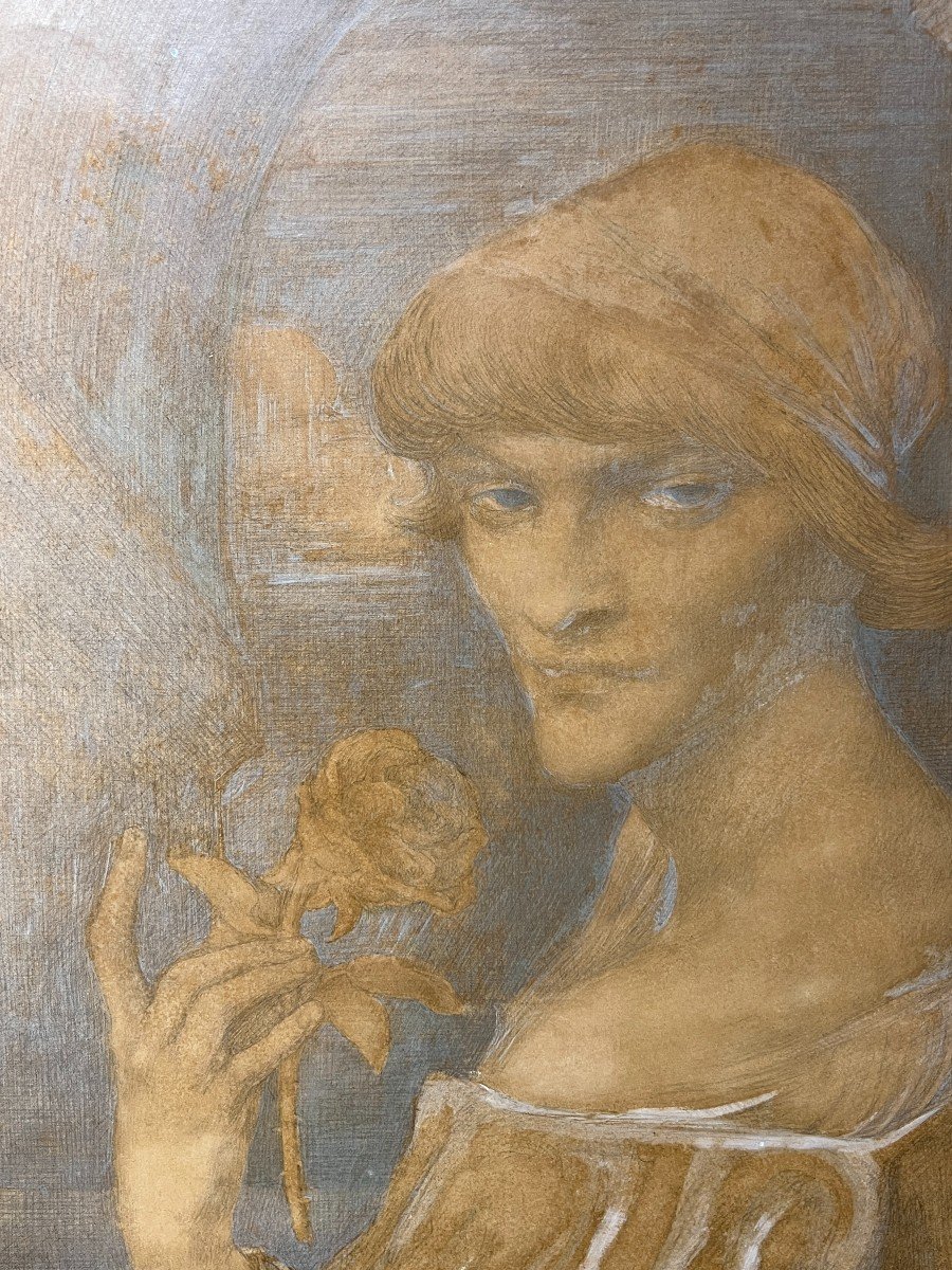 Leonard SARLUIS (1874-1949) -  Androgyne &agrave; La Rose, 1911-photo-3