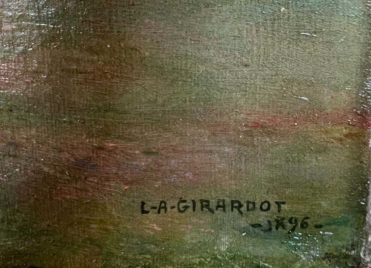 Louis Auguste Girardot (1856-1933) - Paysage Champêtre, 1896-photo-2