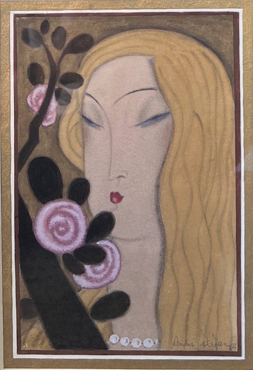 André Giesecke (1887-1975) Dit André Stéfan - Elégante Art Déco, 1927