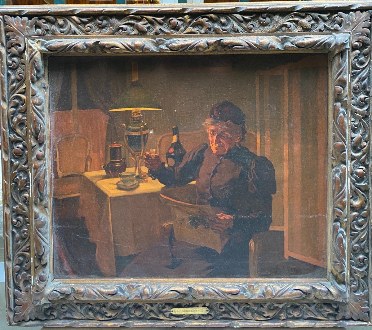 Philippe Herber La Bonne Digestion, 1901 - Exposition Internationale Des Beaux-arts Monte Carlo