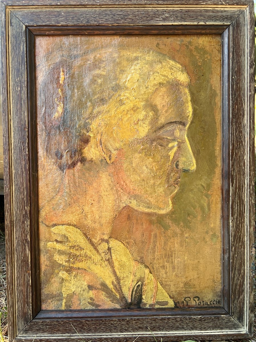 Piero Poraccia (1893-1965) Portrait Of A Woman, 1919