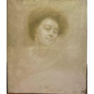 Symbolist School Around 1900 - Portrait Of A Woman