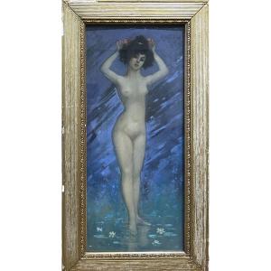 Léon Max (xix-xx) - Nude Art Nouveau, Circa 1900