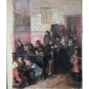 Rose Manusson (19th-20th Century) - The Childish Class, Circa 1900