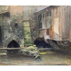 Henri Vignet (1857-1920) - Normandy, Saint Gertrude In Caudebec En Caux