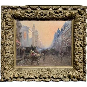 Suzanne Adam-laurens Dite Nanny (1861-1915) Paris, Rue Du Quatre Septembre / Place De La Bourse