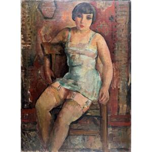Pierre-Ernest Kohl (1897–1985) Portrait présumé de Kiki de Montparnasse, 1927