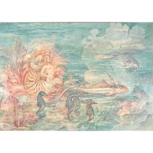 Gaston Noury (1865-1936) - Le monde sous marin, 1906