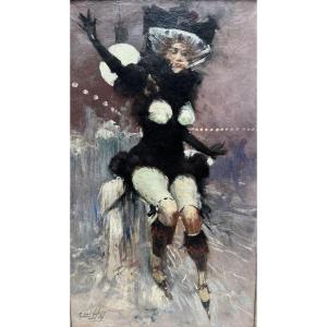 Paul Hay (19th-20th Centuries) - The Skater, Circa 1890