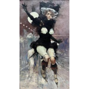 Paul Hay (XIX-XX) - La patineuse, circa 1890