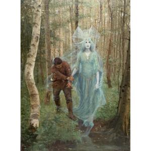 Georges Marie Julien Girardot (1856-1914) - La Dame Verte (légende de Salins), 1897