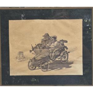 V. Marechal (XIX-XX) - En route pour Nice, circa 1910