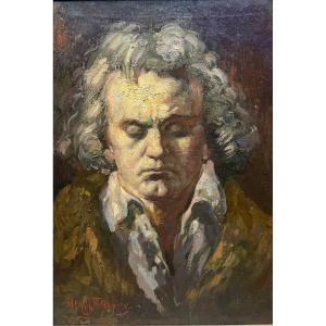 Henri Jules Charles De Groux (1866–1930) — Portrait Of Beethoven