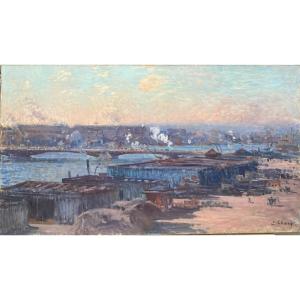 Eugène Clary (1856-1929) - Le Port De Rouen, Circa 1900