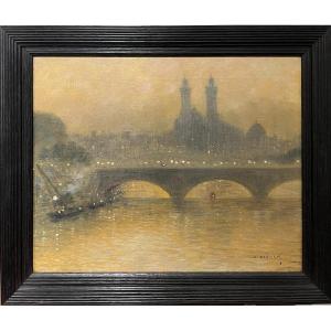 Gabriel Biessy  (1854-1935) - Le Palais Du Trocadéro, Circa 1900