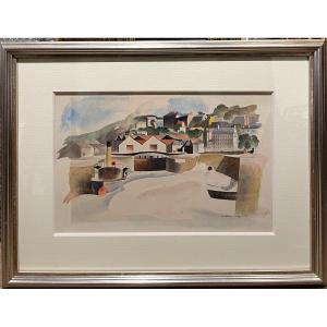 Roger Camille Vergnot (1894-1984) - Honfleur - Paysage Cubiste, 1927